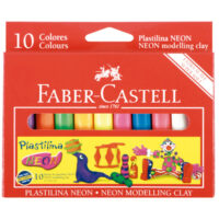 Plastilina X 10 Colores Neon Faber Castell