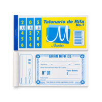 Talonario de Rifa N° 1
