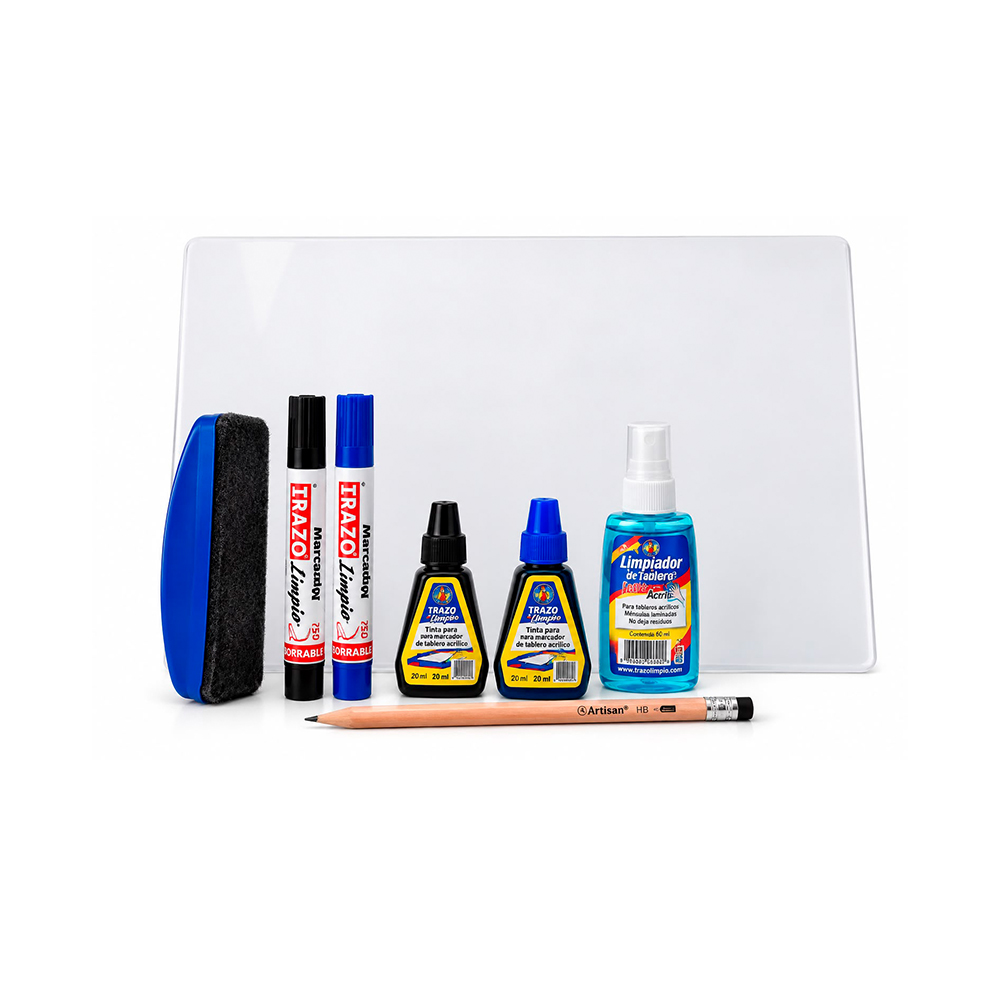 Kit Trazo (Tablero + Marcadores+ Almohadilla + Tintas+ Limpiador)