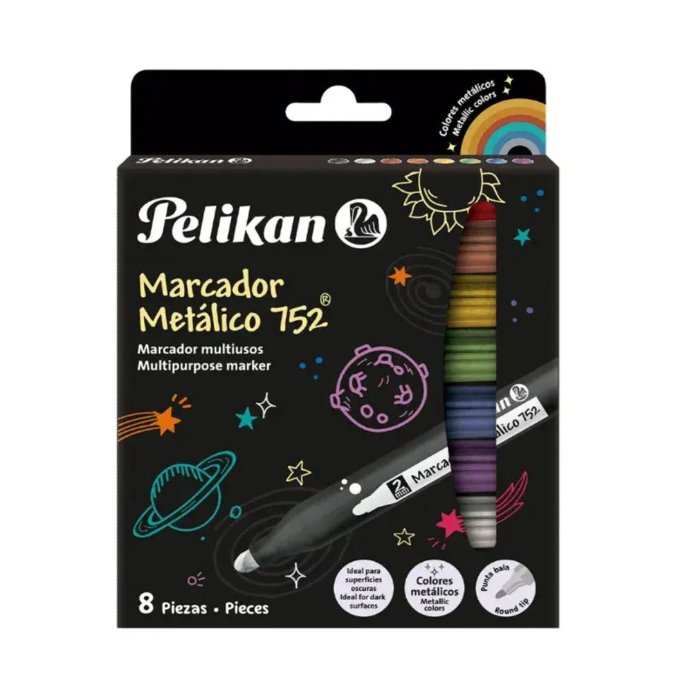 Marcadores Metálicos 752 Pelikan x 8