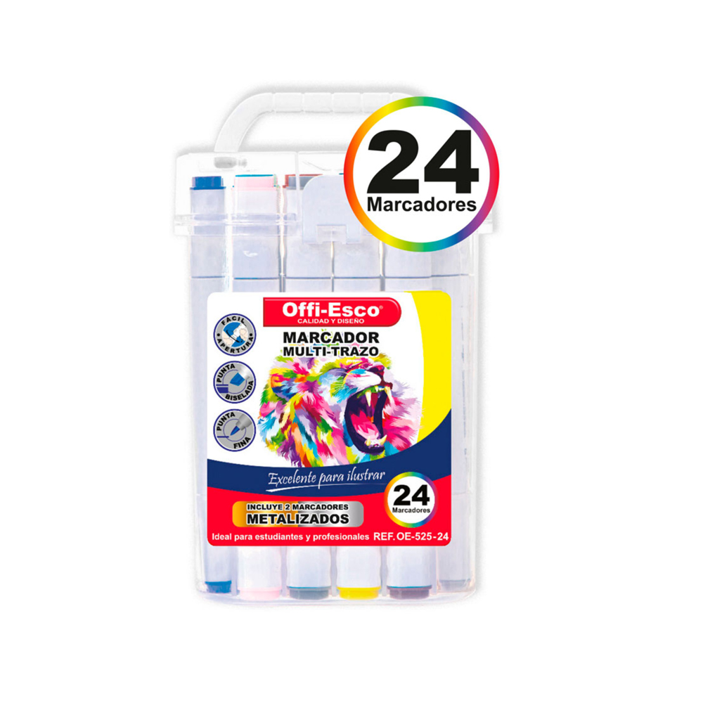 Marcadores Multi-Trazo Offi-Esco x 24