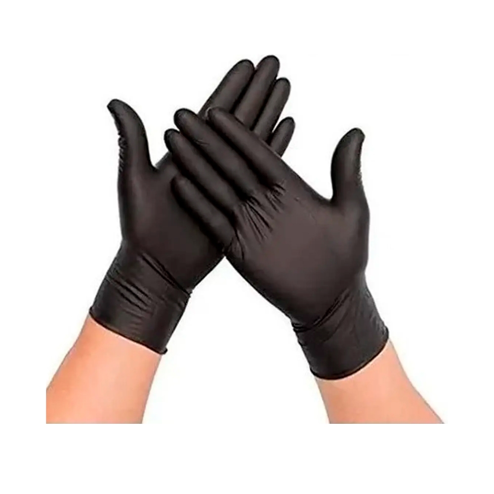 Guantes Exámen de Nitrilo Negros x 100 ud