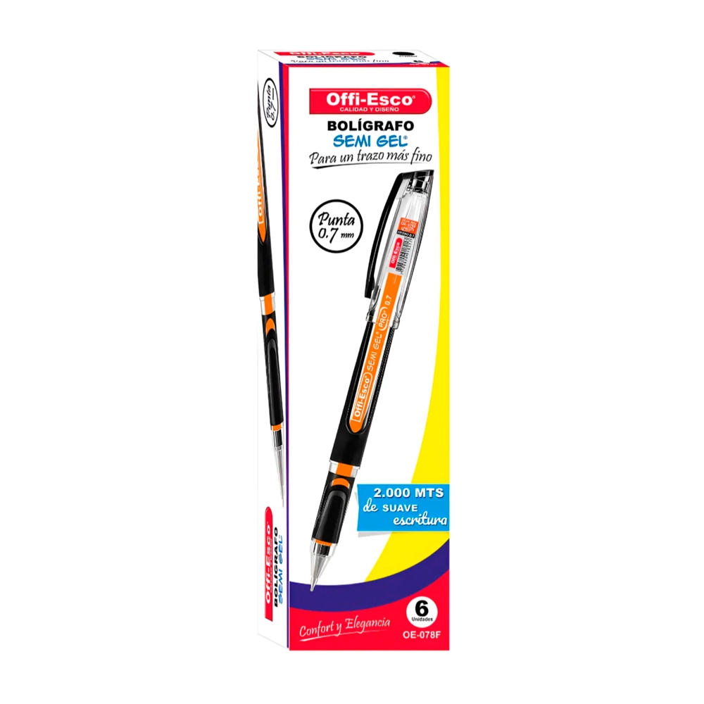Lapicero Semi Gel Offi Esco 0.7 OE-078F