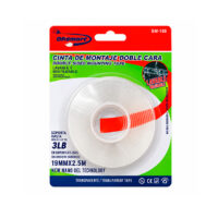 Cinta Doble Faz Transparente 19mm x 2.5m