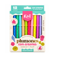 Marcadores Kiut Sweet Pop con Aroma a Postres x 12 Unidades