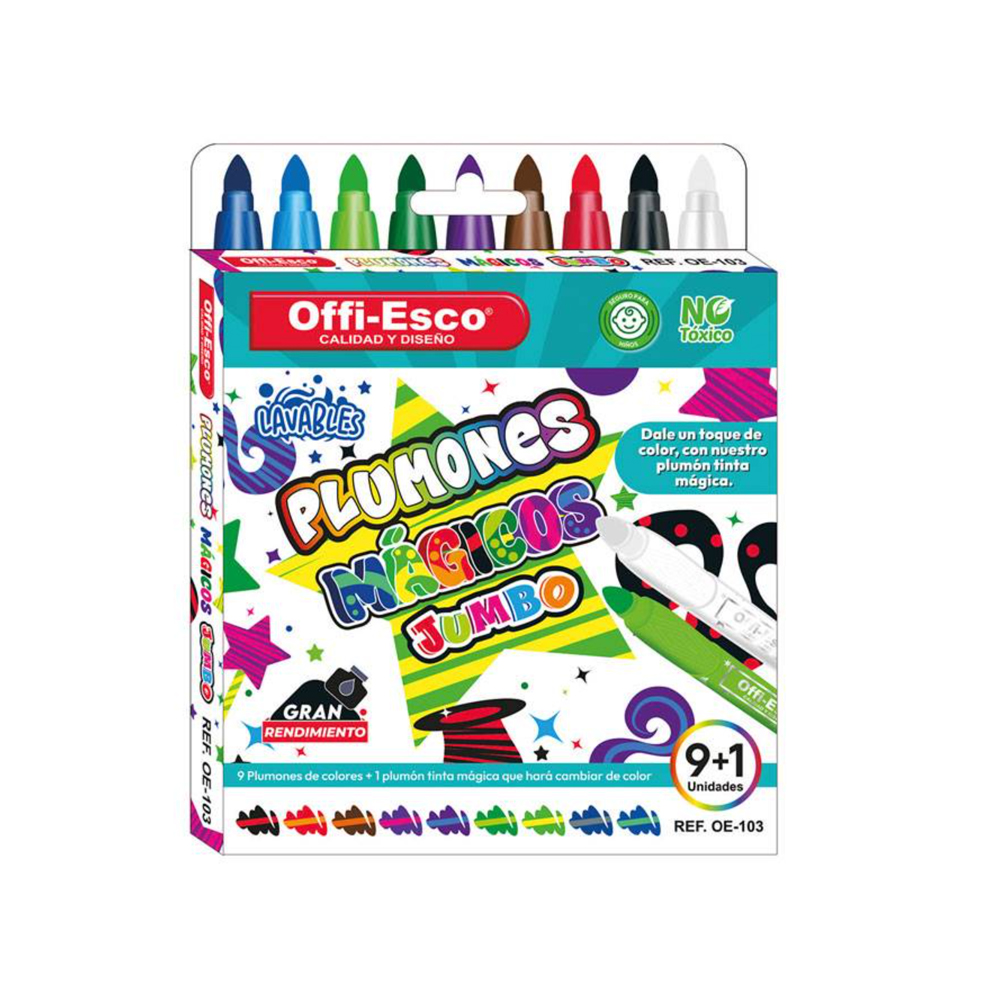 Plumones Mágicos Jumbo Lavables OE-103